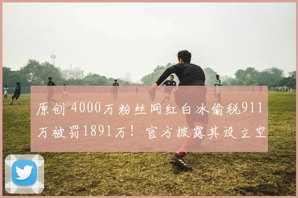 原创 4000万粉丝网红白冰偷税911万被罚1891万！官方披露其设立空壳个体户、用私户收款、甚至把买包的钱都拿去抵税的惊人操作细节